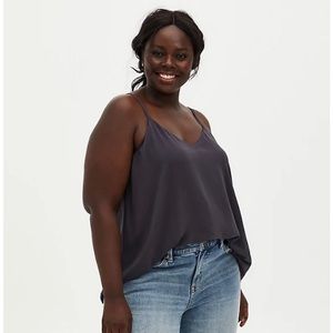 Dark Grey Chiffon Cami